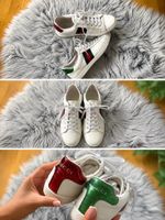 Gucci Sneaker Leder Weiss Gruen Rot Grösse 38 gebraucht