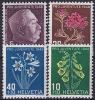 1948, PJ J125-J128 Serie Einzelmarken  **/*.