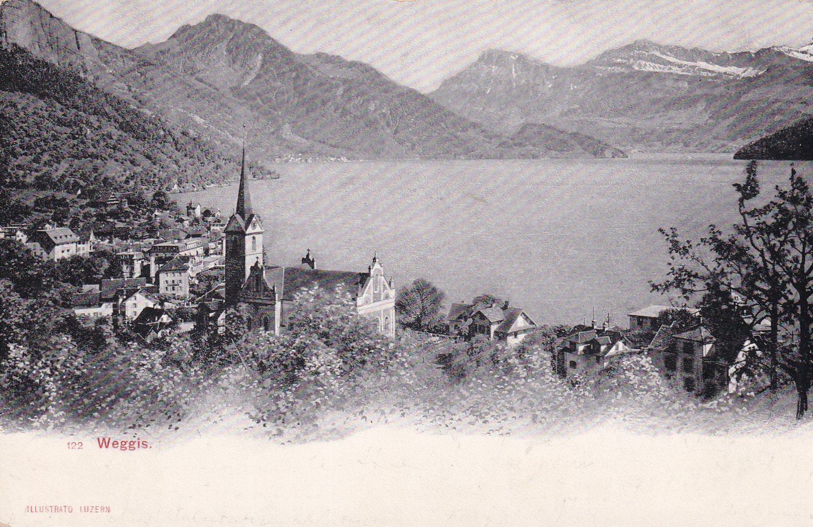 Cartoline postali: Weggis 1905 – Usato da Cormoret venduto da Pascalll2001