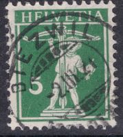 Biezwil SO Vollstempel 1921 auf Zst 125 III Tellbub