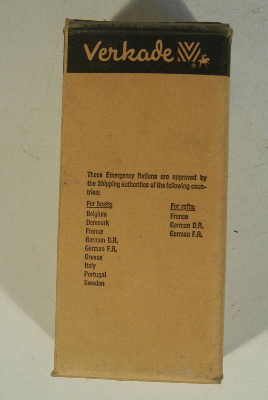 Lebensmittel & Spezialitäten: Ernährung  Notration Verkade ca. 1980 – Gebraucht aus Herisau von Wisen 6
