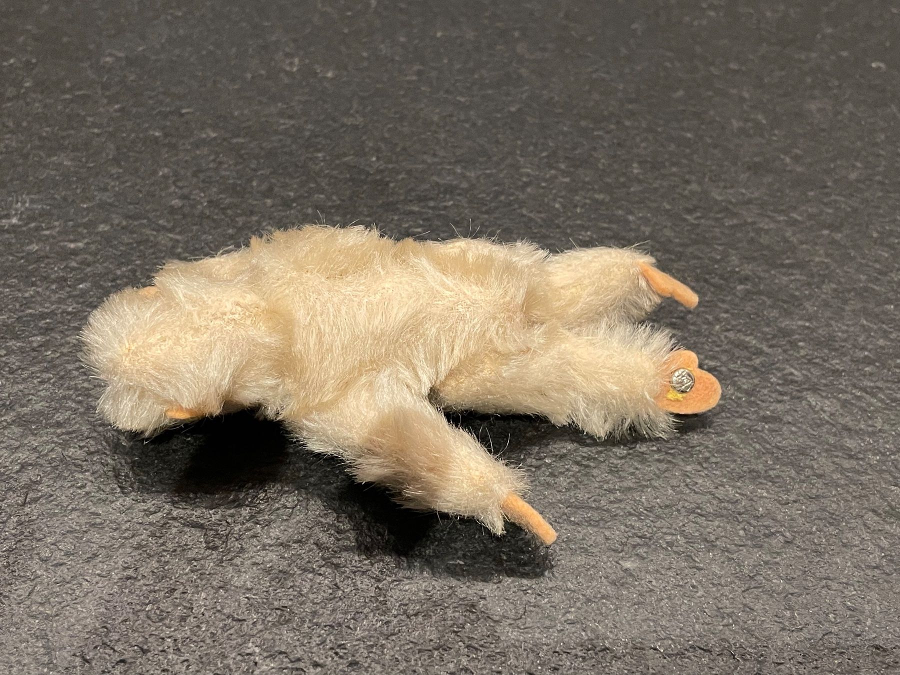 Steiff Giocattoli: Steiff Affe aus weissem Plüsch – Usato da Aarau venduto da waldrast 2
