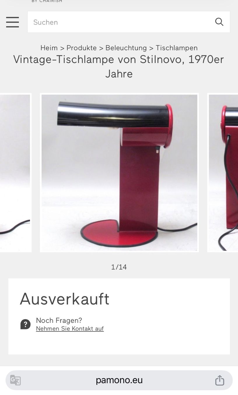 Stilnovo Lampade: Rare Tischlampe Stilnovo – Usato da Luzern venduto da cam_f7qx 2