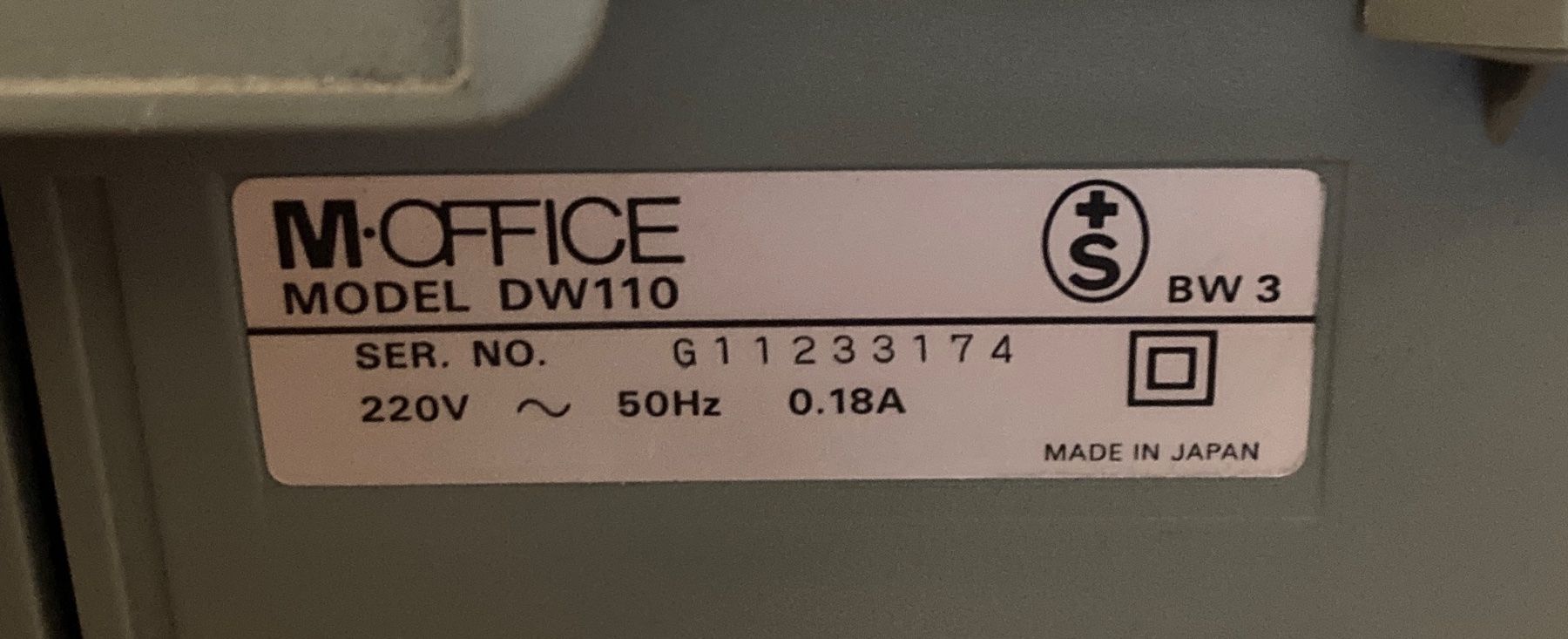 Macchine da scrivere: M-Office Model DW110 - Schreibmaschine – Usato da Riehen venduto da Albi2010 2