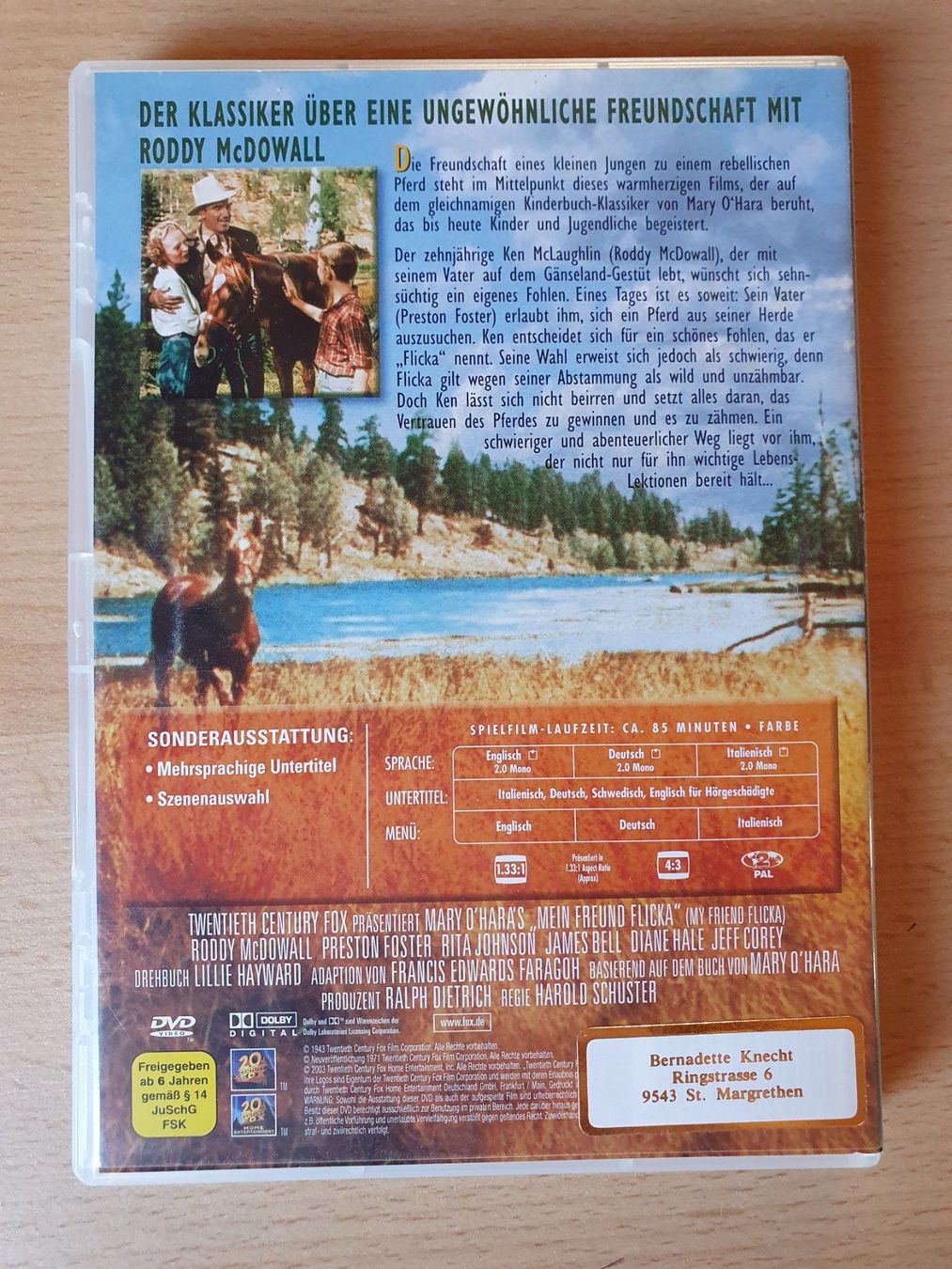 Tutti i DVDs: DVD - Flicka (1943) – Usato da St. Margarethen TG venduto da Schachmatt 1