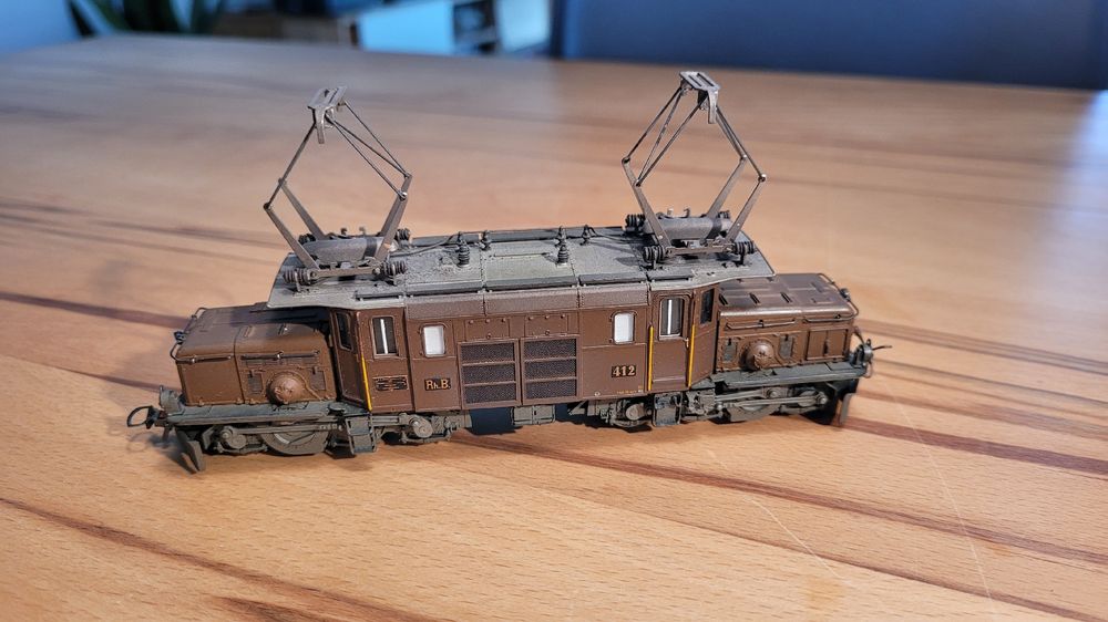 Bemo Modelleisenbahnen: Bemo RhB Ge 4/4 I 412 Modellbahn Lokomotive H0m  – Neu (gemäss Beschreibung) aus Zürich von gartenmaus01 2