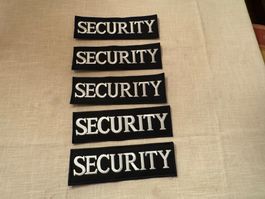 Security Aufnäher, Abzeichen  5 Stück!