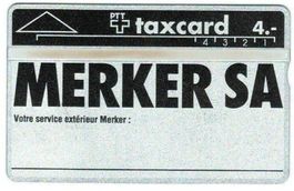 Taxcard 103E_13105, (K-91/5C) Merker, ungebraucht
