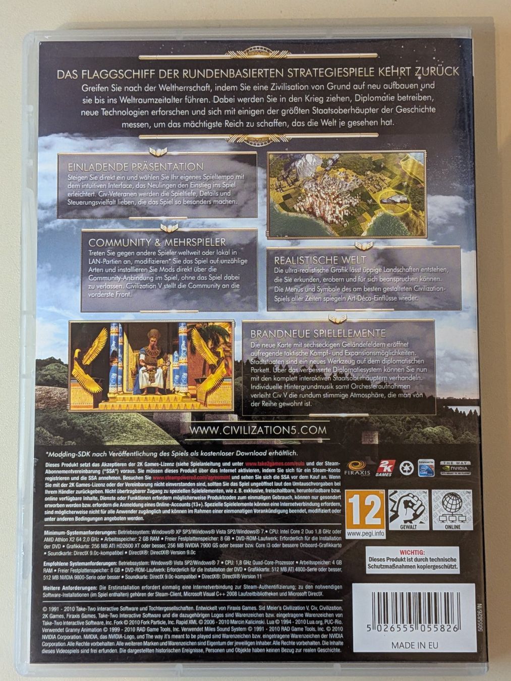 Spiele: Sid Meier's Civilization V [PC/DVD] – Gebraucht aus Port von gecotom 1