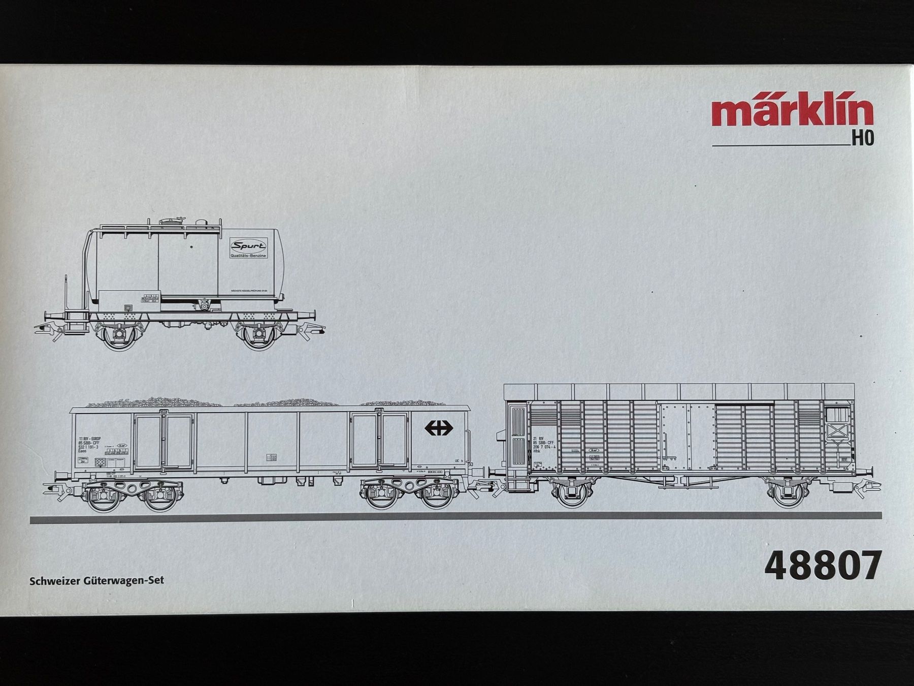 Märklin Modellini di ferrovie: Märklin 48807 SBB Güterwagen-Set – Usato da Locarno venduto da fox_zb9y