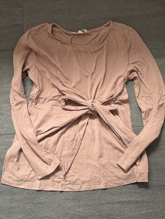 Umstans Langarmshirt mit Knoten-Detail, Grösse S