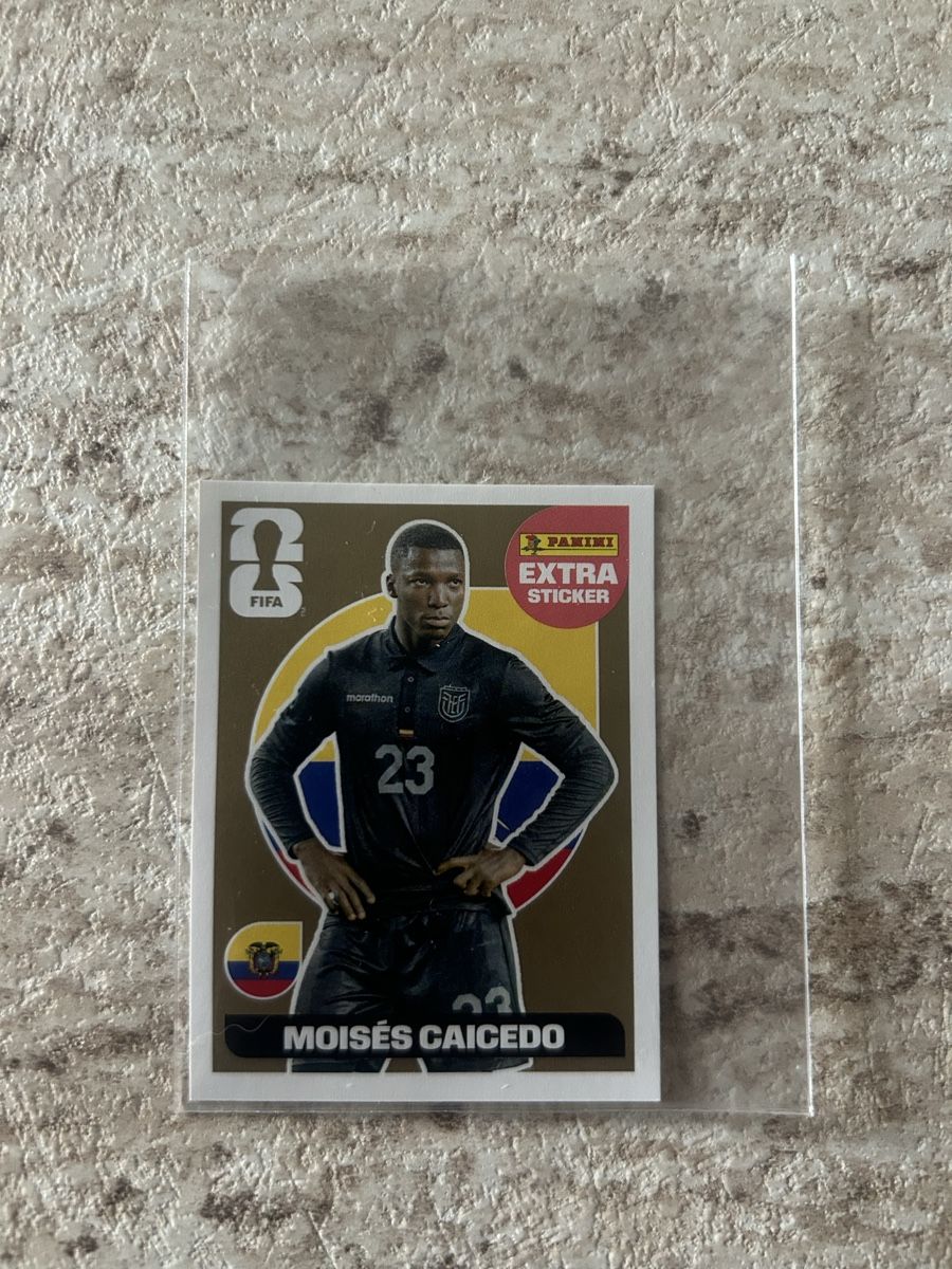 Panini Carte collezionabili: Moises Caicedo - Panini WM Extra Sticker Gold – Nuovo (secondo la descrizione) da Frauenfeld venduto da lm_11