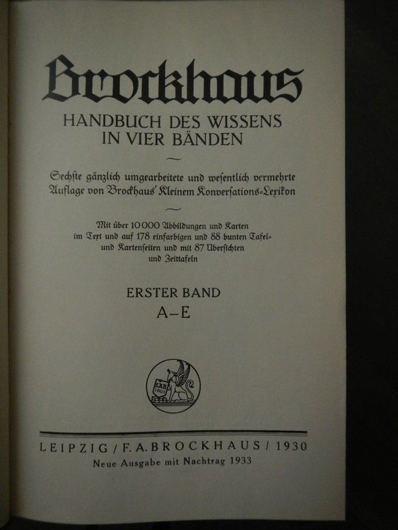 Livres: Brockhaus 1929, 3 von 4 Bänden – D'occasion à Wallisellen par Marysan8 2