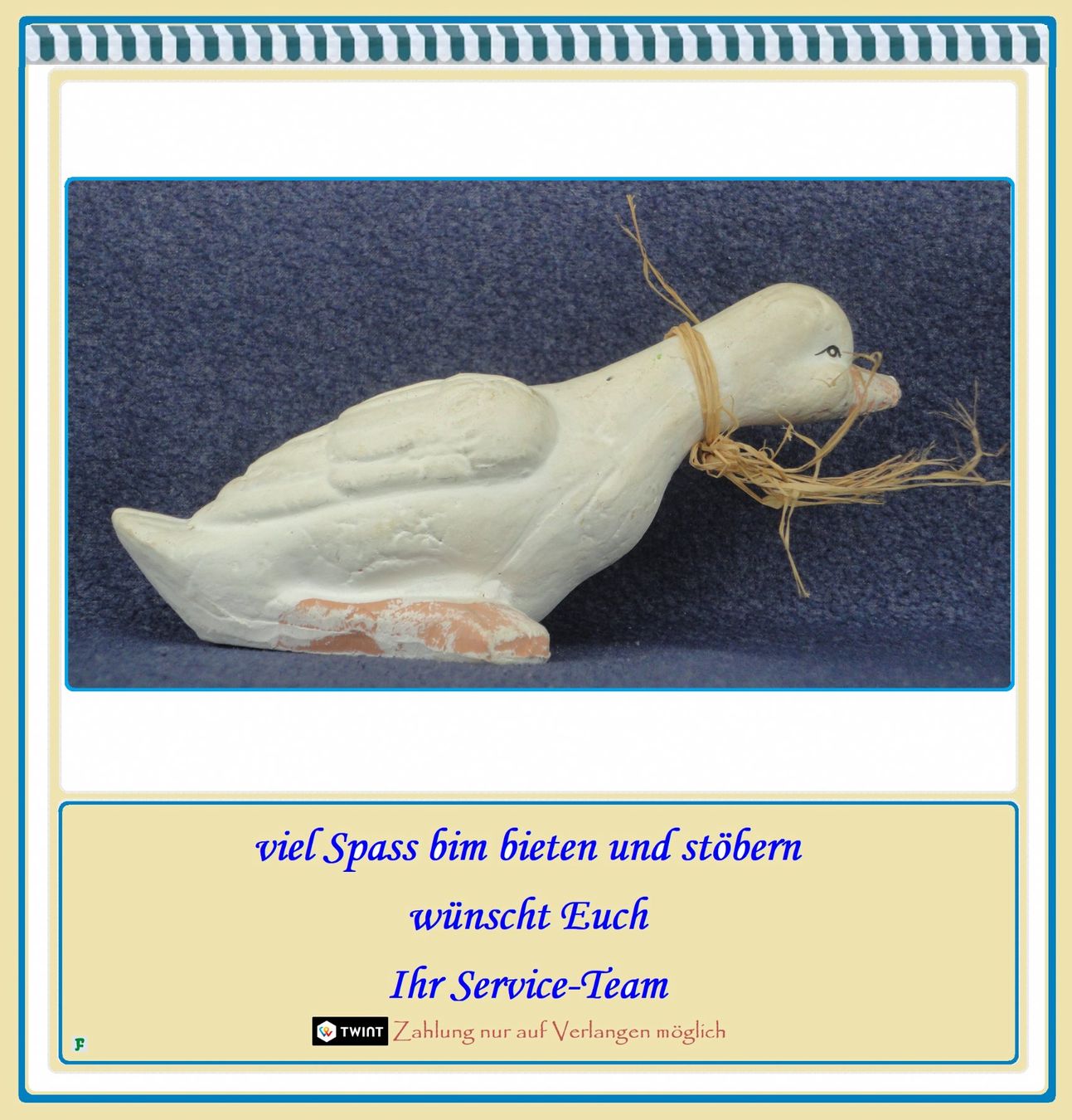 Statuette: Deko-Ente • Ton – Usato da Münchwilen TG venduto da FLOHMIFLITZER 4
