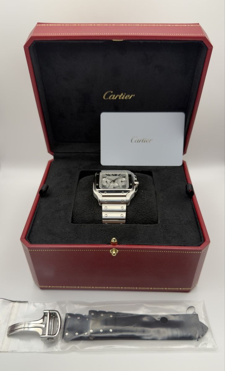 Cartier Orologi: Cartier Santos Chronograph  – Nuovo e nell'imballaggio originale da Breitenbach venduto da Erol426 3