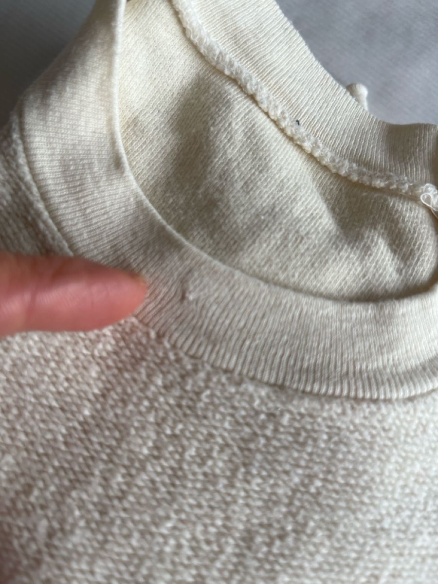 Pullover & Sweatshirts: Vintage Pullover weiss mit Nummer 33, ca128,  gebraucht – Gebraucht aus Horw von Pem1278 1