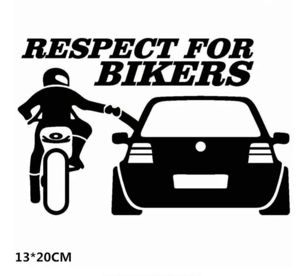 Sticker: Auto-Aufkleber Mottorad: Respect for Bikers, Schwarz – Nuovo e nell'imballaggio originale da Sarmenstorf venduto da jkr_zm2r 1