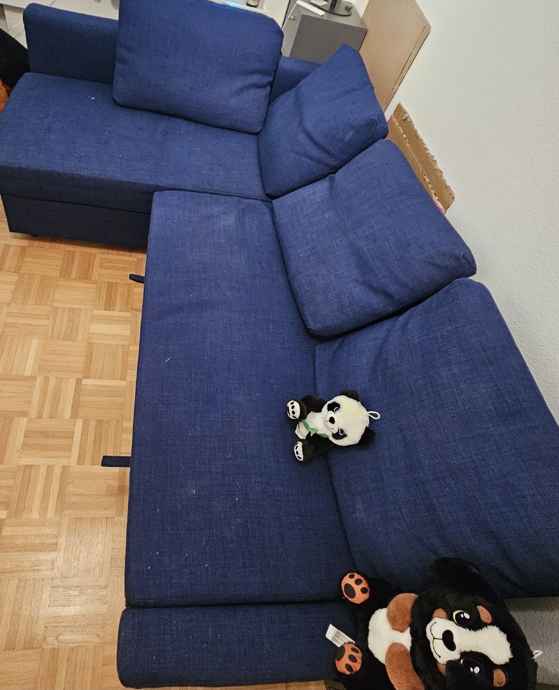 Divani: Ecksofa/Schlafsofa, blau – Usato da Liestal venduto da Minuela 2