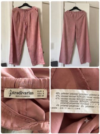 Pantalon Stradivarius roses taille S