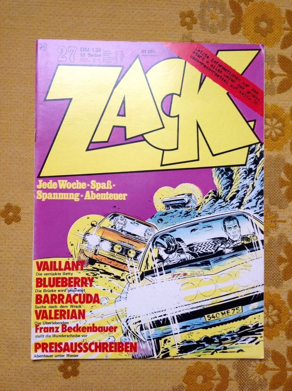 BD: Zack Heft Nr 27 von 1973 – D'occasion à Endingen par nathan05