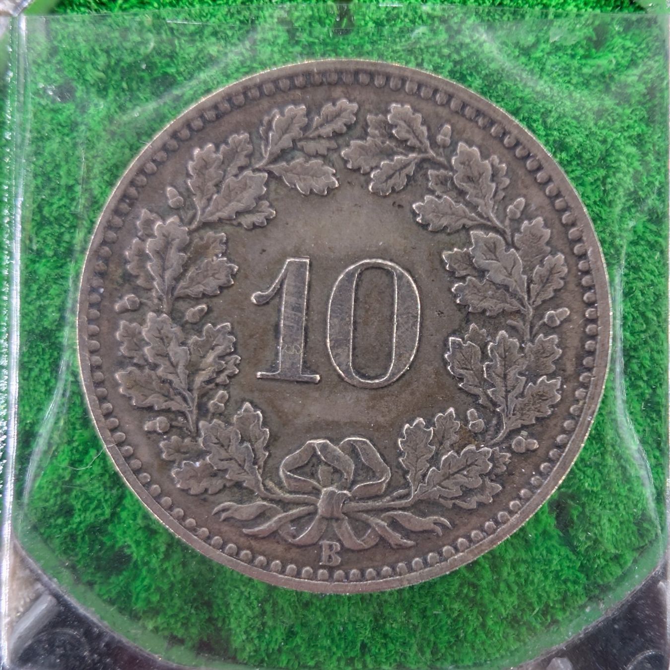 Tutti le monete: 10 Rappen 1875 unz, Kat. 1500.-, key date – Usato da Köniz venduto da SwissCoinCollector 1
