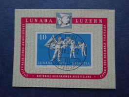 1951 Block W32 mit ET-Zentrumstempel  - SO SELTEN ANGEBOTEN