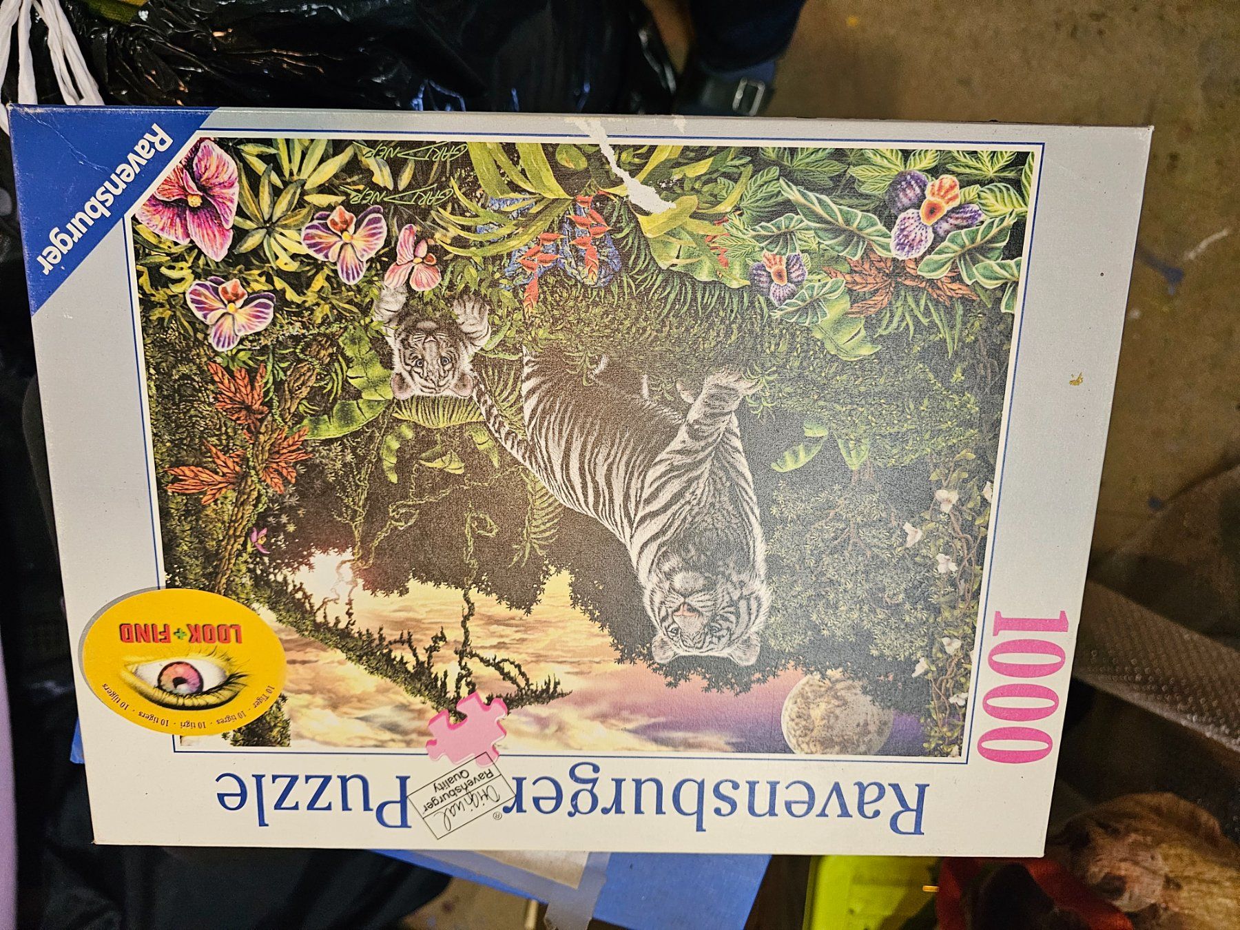 Ravensburger Puzzle: Puzzle weisser Tiger – Usato da Oberhofen AG venduto da Flower1966