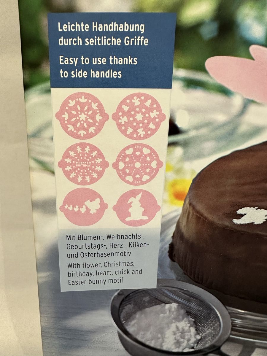 Tchibo Teglie da forno: 6 Dekor-Schablonen, Kuchen einfach Verzieren – Usato da Uster venduto da sus_s85n 1