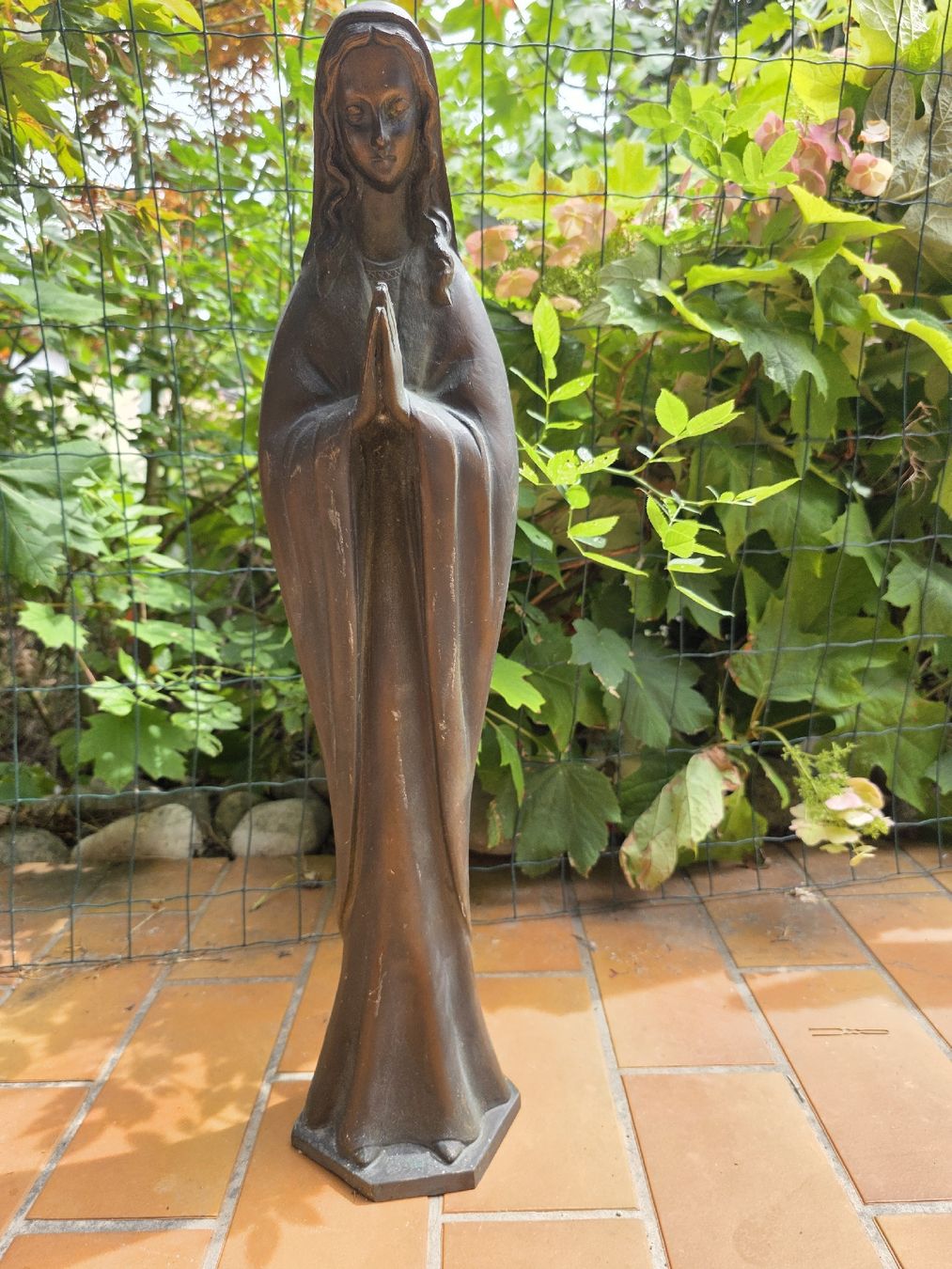 Skulpturen & Statuen: Statue de la Vierge, bronze patiné. – Gebraucht aus Estavayer le lac von Fif_2fw6 1