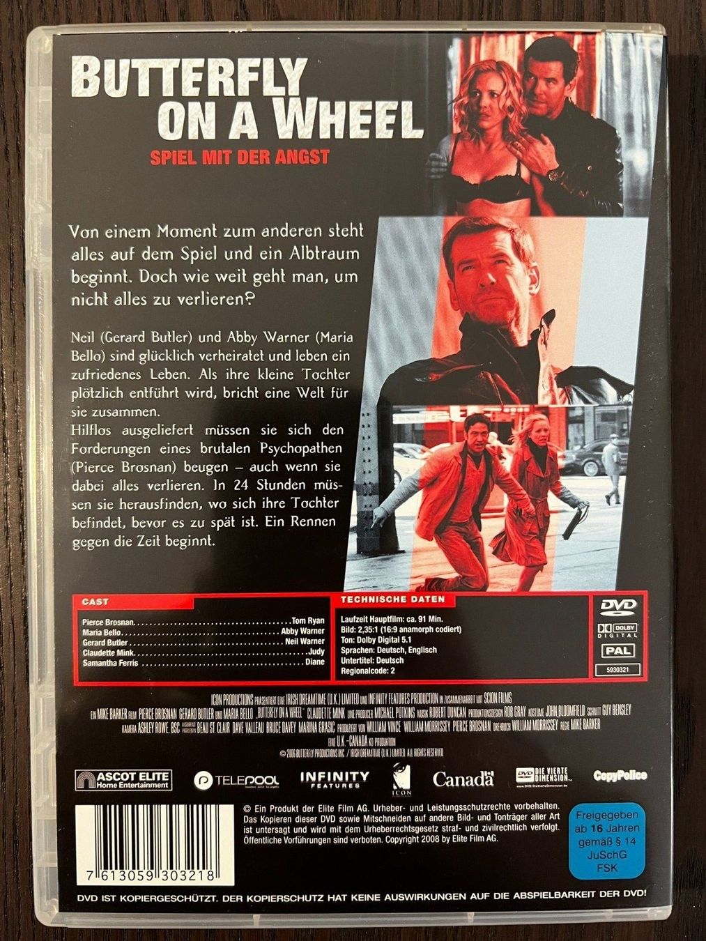 Tutti i DVDs: Butterfly on a Wheel – Usato da Zürich venduto da FilmFreunde 1