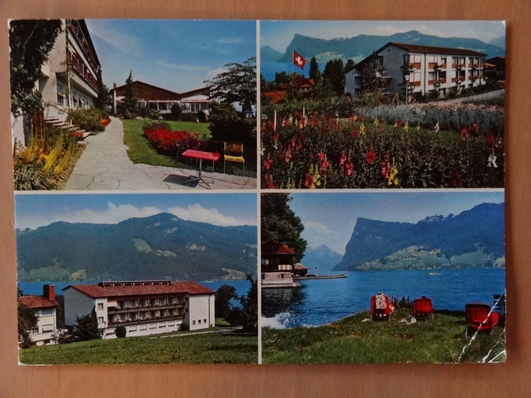 Ansichtskarten: Kastanienbaum - Kurheim St. Chrischona - 1977 – Gebraucht aus St Léonard von Riglin