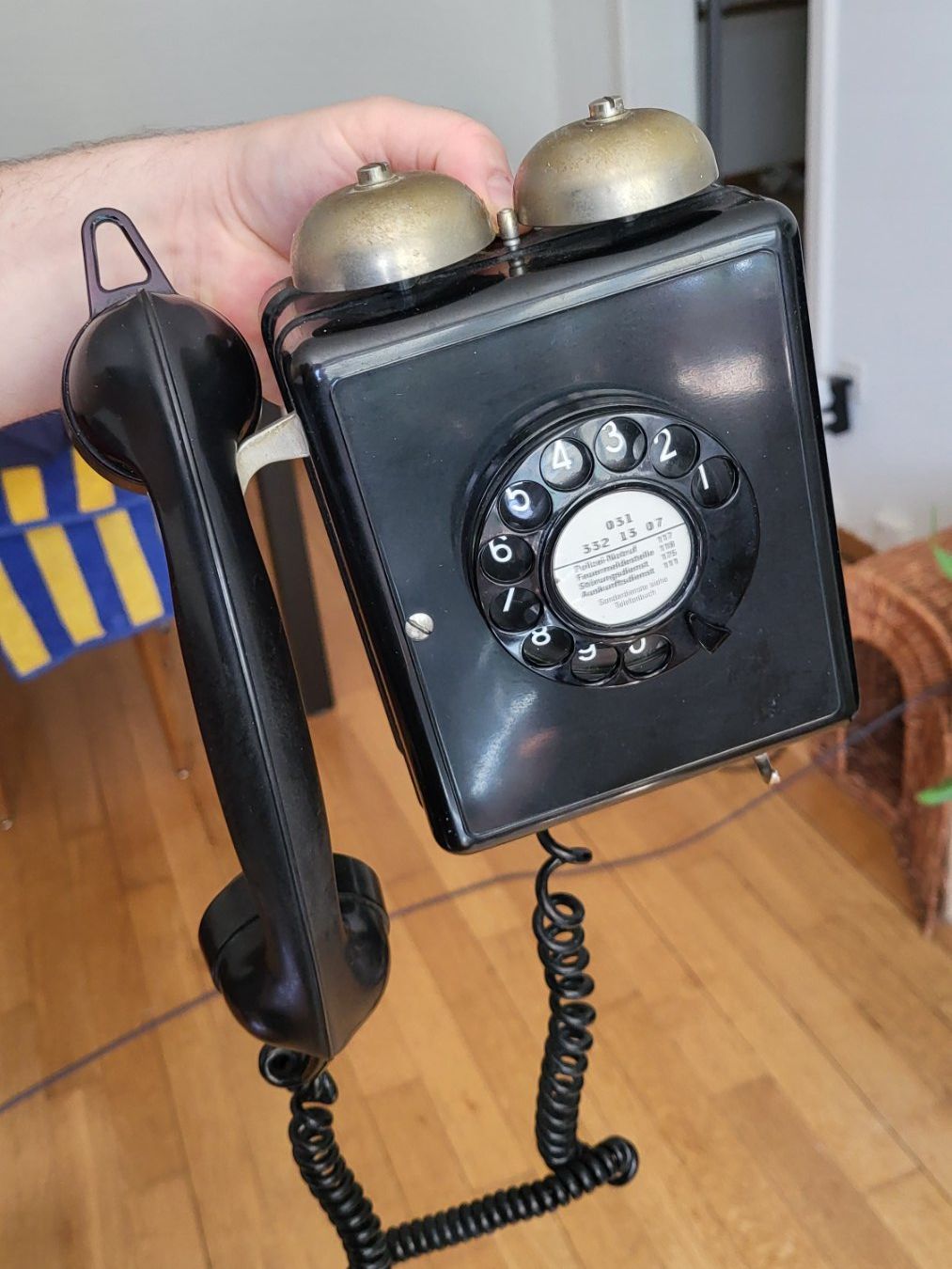 Telefoni: Weidmann Tf3-39211 Bakelit Wand Wählscheibentelefon – Usato da Bern venduto da nic_x6gy 1