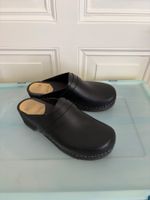 Holzclogs Knulp Leder schwarz Gr. 43