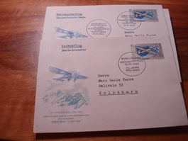 2 Belege Pro Aero 1963, gelaufen