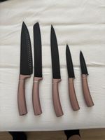 Gebrauchtes Messer-Set, 5-teilig, Rosegold, Schwarz, Top Zus