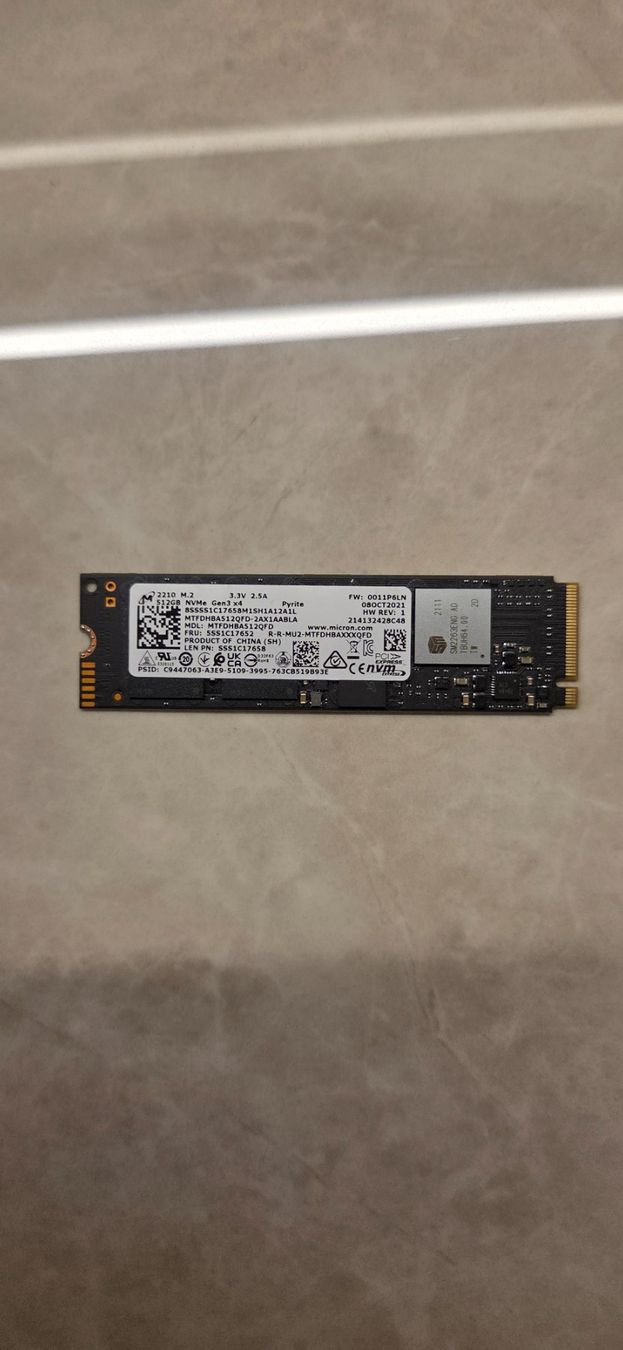 Dischi rigidi: Micron 512GB SSD NVMe – Usato da Zihlschlacht venduto da vogelgrip