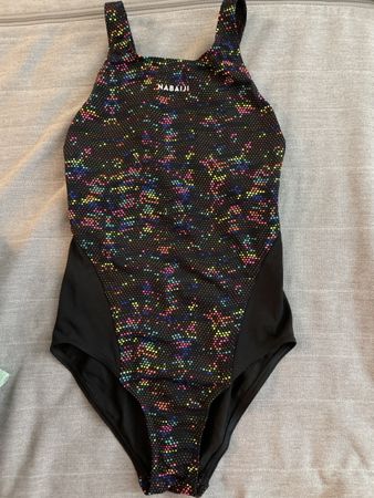 Nabaiji Badeanzug, Schwarz/Bunt, Top Zustand!