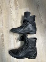 FLM Motorradstiefel schwarz Grösse 41mit Gebrauchsspuren