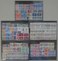 1959-1993, tolle Sammlung Viererblöcke mit Ersttags-Stempel.