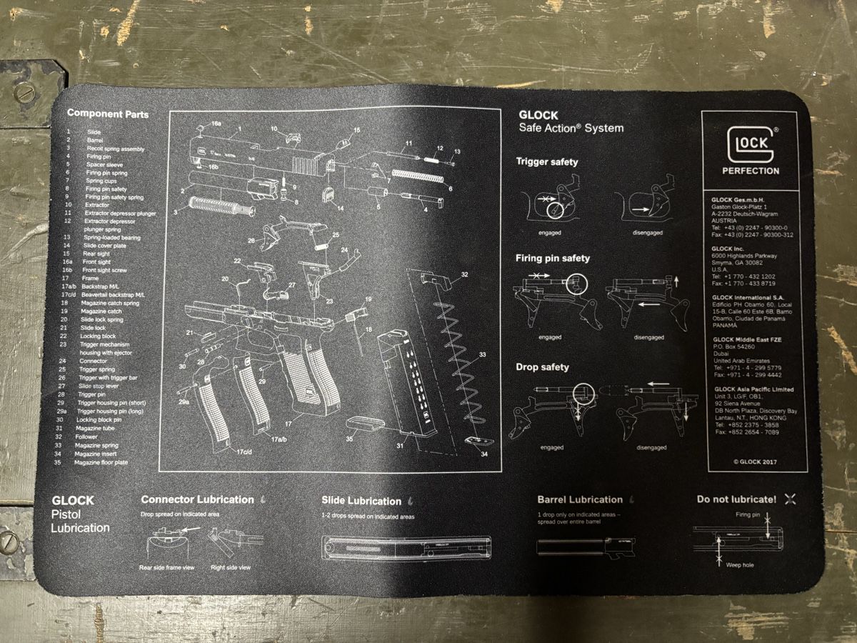 Tappetini per mouse: Glock Matte mit aufgedruckter Anleitung – Nuovo (secondo la descrizione) da Vinelz venduto da Mastercraft1291