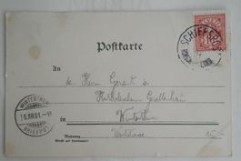 1091 Gruss vom Hoyerberg Ansichtskarte m. Schiffpost Stempel