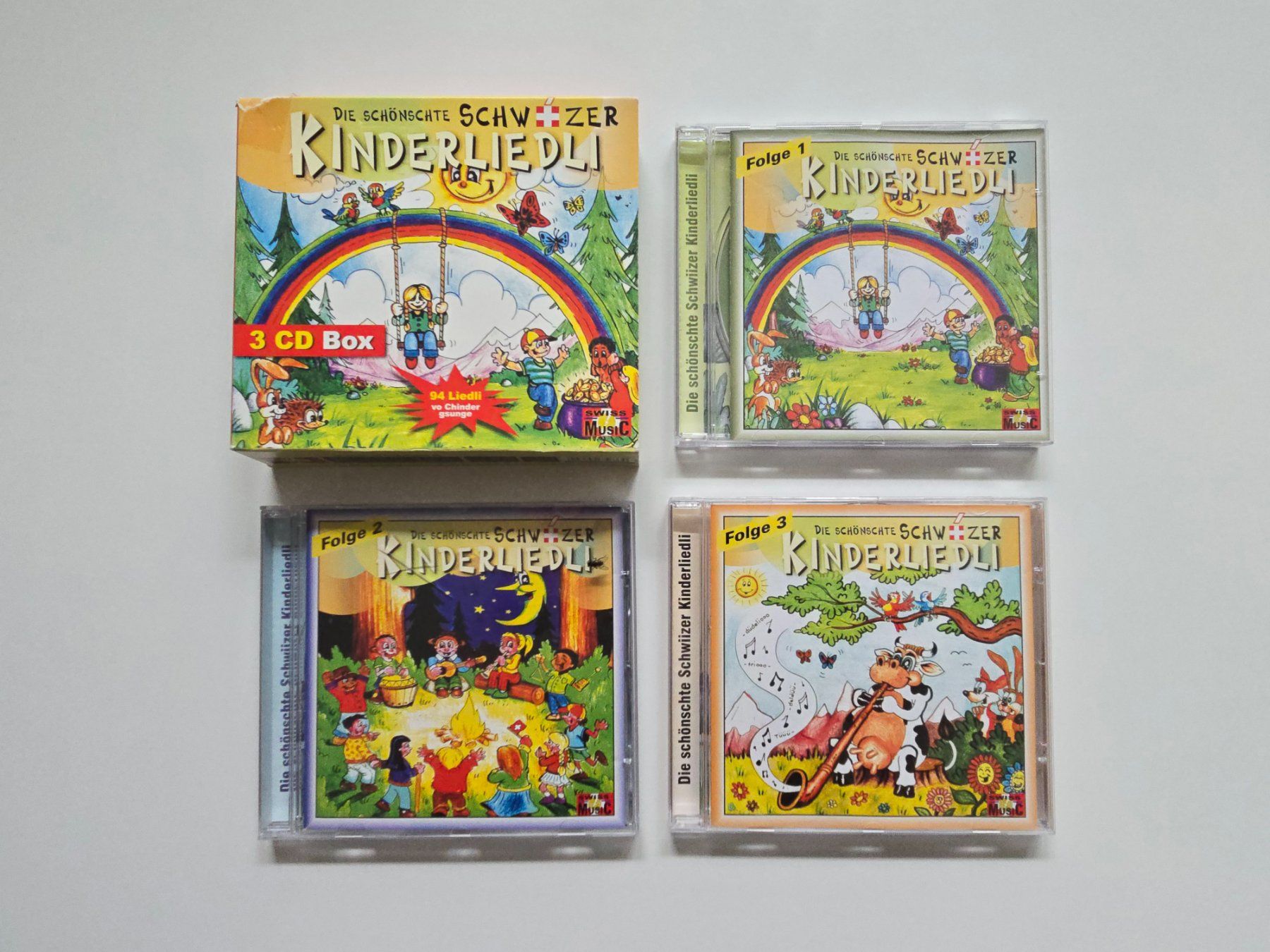 CDs: 3 CD Die Schönschte Schwizer Kinderliedli (3 CD Box) – Gebraucht aus Dättlikon von Wundertuete_