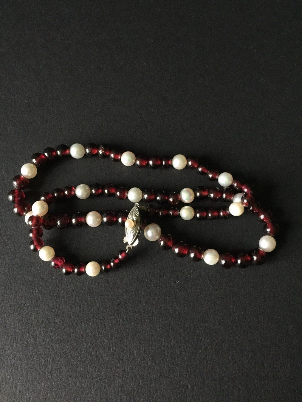 Catenine: Perle/Granat Kette – Nuovo (secondo la descrizione) da Basel venduto da shorthills_2013 1