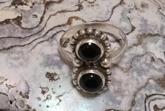 Anelli: Silberring Onyx Vintage – Usato da Zürich venduto da Melody2000 1