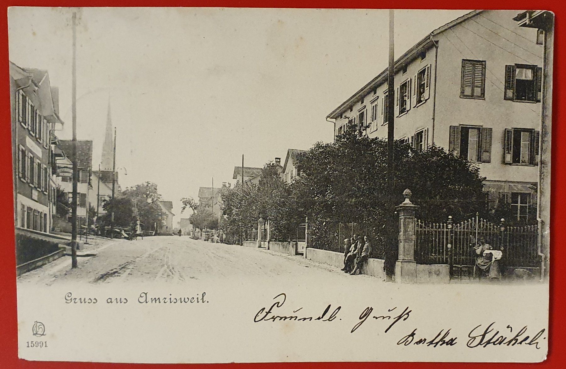 Cartoline postali: Gruss aus Amriswil 1903 – Usato da Kreuzlingen venduto da Rschweiz1