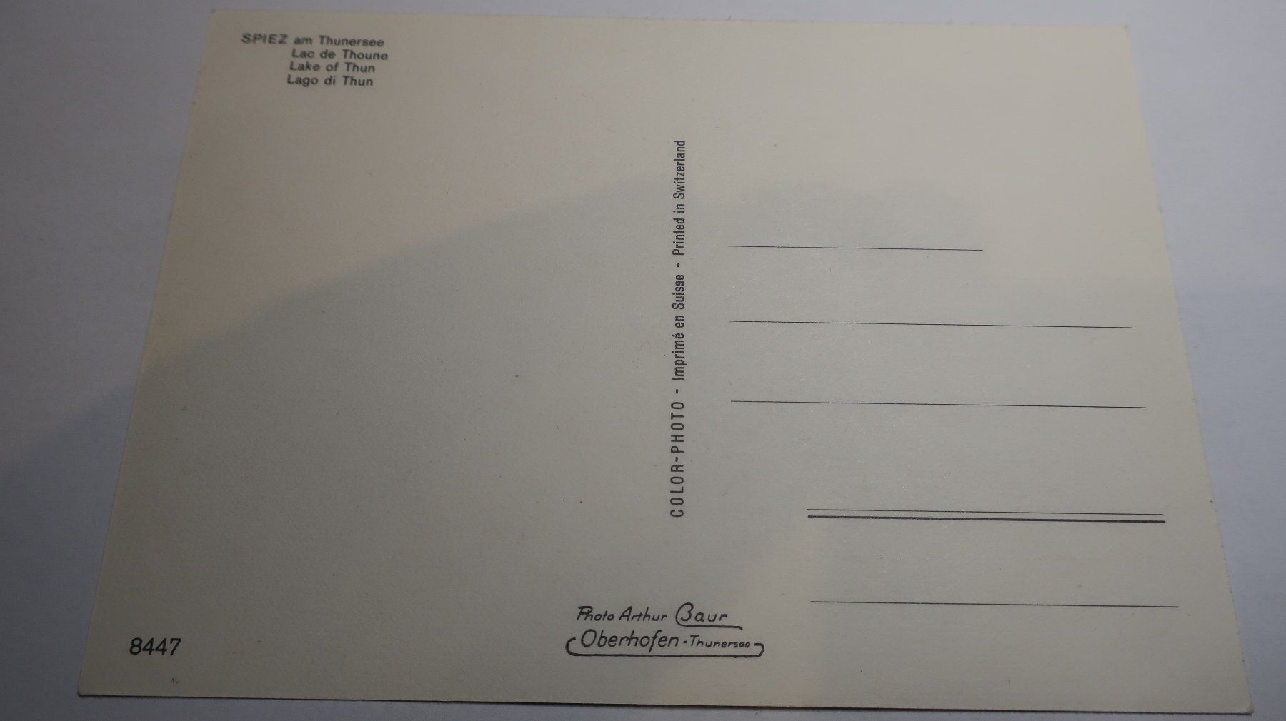 Cartes postales: Spiez   am Thunersee Lac de Thoune Multivues – D'occasion à Cormoret par Pascalll2001 3