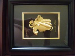 Bilderrahmen mit Jungfrau 24 Karat Gold Blatt, gerahmt,