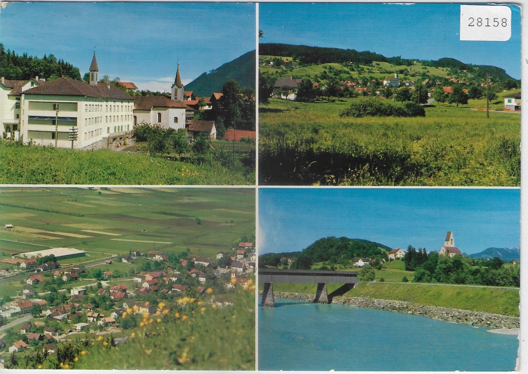 Cartoline postali: FL Schellenberg Kloster, Mauren, Nendeln – Usato da Ettingen venduto da Kartenplanet