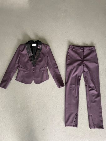Patrizia Pepe Anzug violett Gr.Xs/S Blazer Jacke mit Hose