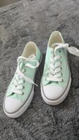 Mintgrüne Stoffschuhe, Sommer-Sneakers, Grösse 40, Neu